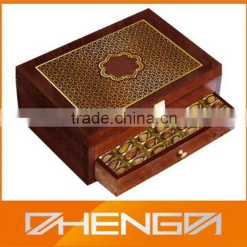Supply Wood Chocolate Box with Drawers