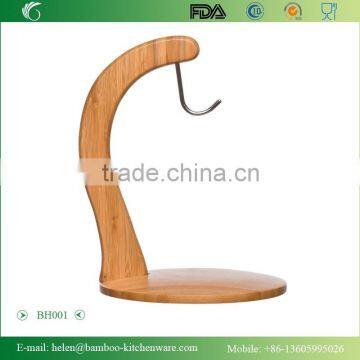 BH001/New Design Bamboo Banana Holder Durable Bamboo Banana Rack Eco-friendly Fruit Stander Household Fruit Hanger photo-3