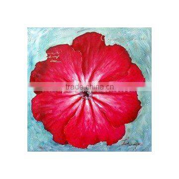 Canvas flower oil painting