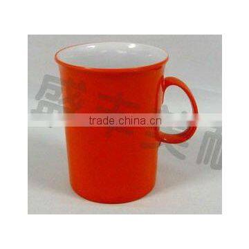 two-colors melamine cup with handle