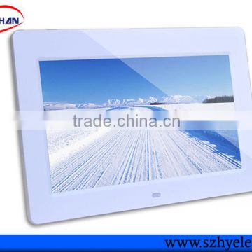 wholesale bulk touch screen cheap Digital Photo Frame 10 inch with rechargeable battery