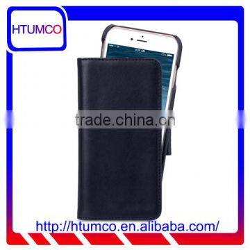Removable Blue Wallet Premium Leather Case for Apple IPhone 7 (4.7")