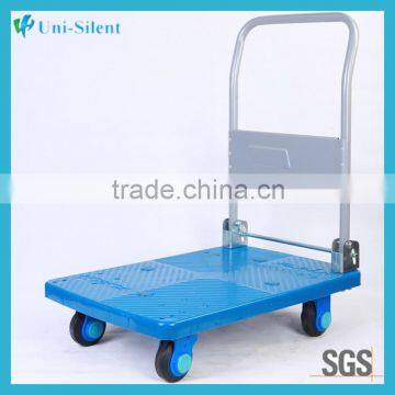 300kg Plastic Platform Hand Pallet Trolley Cart
