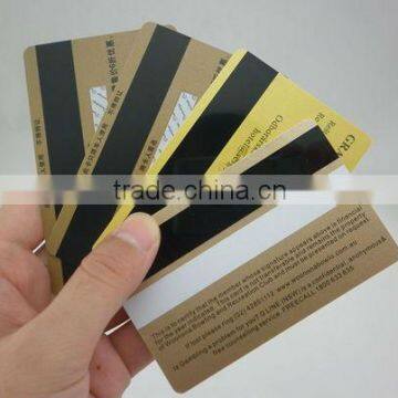 Latest Beautiful Card!! Best Quality SGS Approval Gold Silk-Screen Prnting Plastic Card with Magnetic Supplier