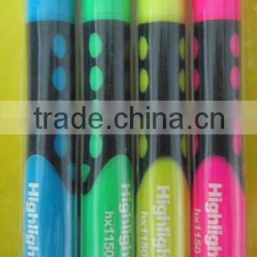 colorful fluorescent high lighter marker