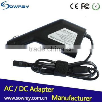 Laptop DC Adapter Wholesale 90W Universal Car Charger Adapter For HP Laptop DC 4.8*1.7mm 7.4*5.0mm