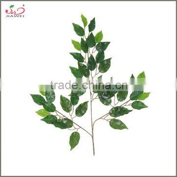 Plastic wholesale indoor artificial ficus leaves