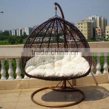 patio rattan hanging swing chair(PH-14),Outdoor Patio PE Rattan Swing