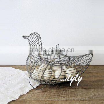 100% handmade wire egg basket wholesale