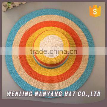 New Fashion Large Brim Sombrero Hat Pretty Summer Beach Women Straw Hat