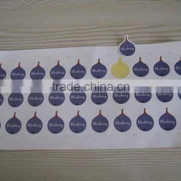 Blueberry laser-cut cuty paper adhesive sticker