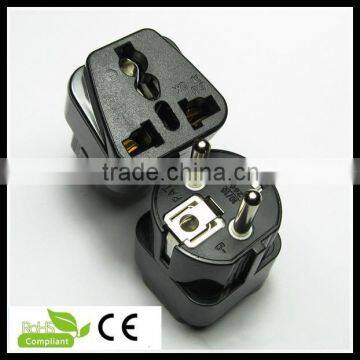 hot sale uk to schuko adapter plug french plug travel adaptor plug with socket
