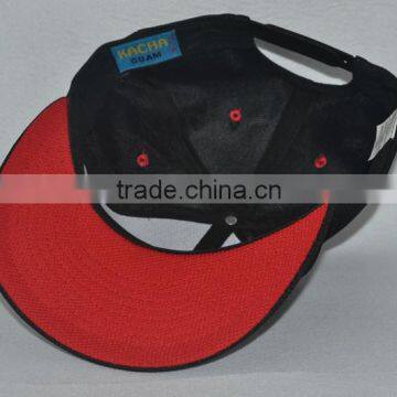 Guangzhou Hat Factory Professional Custom 100% Wicking Performance Polyester/black/embroidery Logo/flat Brim Hat photo-3