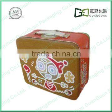 Funny rectangular lunch box metal