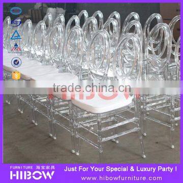 china new design plastic clear wedding phoenix chair