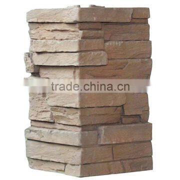 PU stone corner, 3d wall panels corner,ledge corner