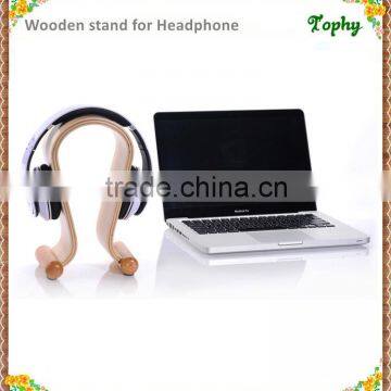 Headset Display Holder Stand Wood Headphone Holder Stand