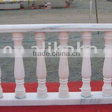 Carved Marble Stair Balustrade