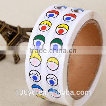 Product material design printing korean stickers sunglass hang tag