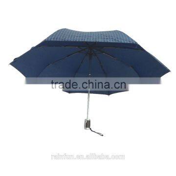 Auto open and close 3 fold umbrella with case