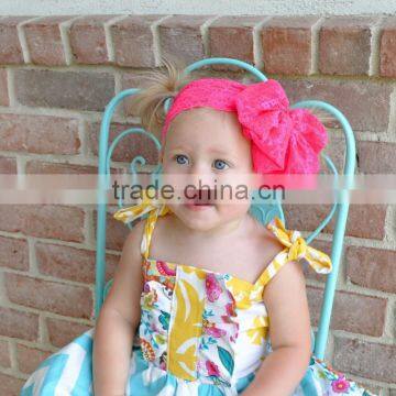 Lovely Mixed Color Lace Bowknot Headband, Flower Lace Headband Baby Headband 2016 photo-3