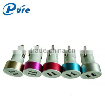 High quality hot sale car mobile charger with ABS shell material 5V 2.1A universal usb car charger for phone