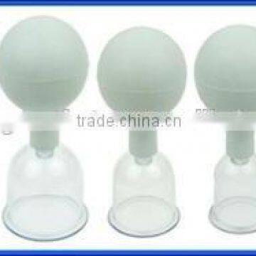 Plastic Suction Rubber Bulb Cupping Set -Set of 5 cups