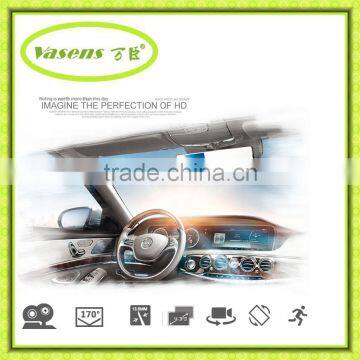 Dual-lens full hd rearview mirror car dvr with backup camera