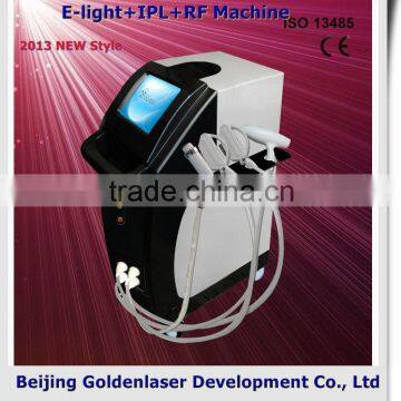 Remove Diseased Telangiectasis 2013 Exporter Beauty Salon Equipment Redness Removal Diode Laser E-light+IPL+RF Machine 2013 Ipl Machine Hm-ipl-b1++