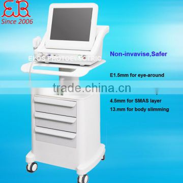 Multi-polar RF HIFU Ultrasound Slimming Machine No Pain Portable Hifu Ultrosound Slimming 0.1-2J