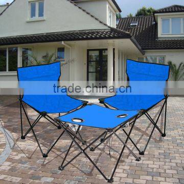 Folding Camping Picnic Outdoor Garden Party BBQ Dining Coffee Kitchen Foldable Table and Two Chair For Fishing photo-2