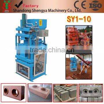 Automatic Hydraulic Cement+Soil Interlock Brick Making Machine/SY1-10 Earth brick making machine