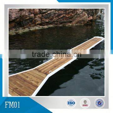 Nylon Protectors Availabled Hot Dipped Galvanized Marina Finger Dock with hardwood decking,