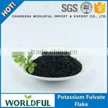 Worldful Humic Acid Fulvic Acid Potassium Fertilizer Shiny Flake Potassium Fulvate