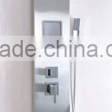 304 stainless steel thermostatic shower panel/shower column set with waterfall 90014
