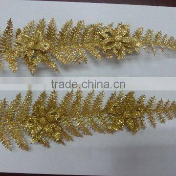 assembly hall & home decoration leaf with gold powder