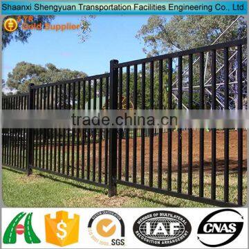 Cheap wrought iron fence panels for sale/Fence panels square tube/Galvanized steel pipe fence