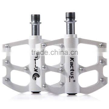 KACTUS 16C Bike MTB Mountain Magnesium Alloy Pedals BMX Bike Flat Platform CNC Steel 3 Bearings Axle photo-3