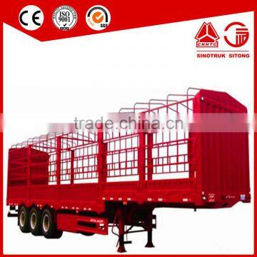 3 Axle Livestock / Cow / Cattle Transport Gooseneck Fence Semi Trailer photo-5