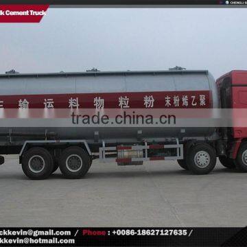 4 axles 50 tons 8x4 bulk cement tanker truck