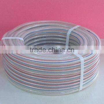 HOT!!! PVC Clear Braid Hose ,felxible hose,blue and red air hose