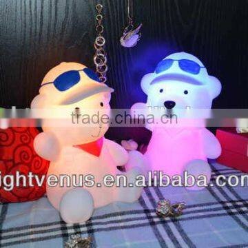 Color Change Bear Desk or Table Lamp Night Lighting for Kids or Children photo-2