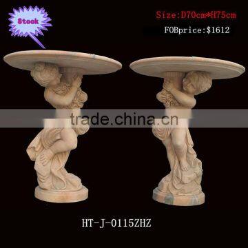 Decorative Marble Table With Boy Design