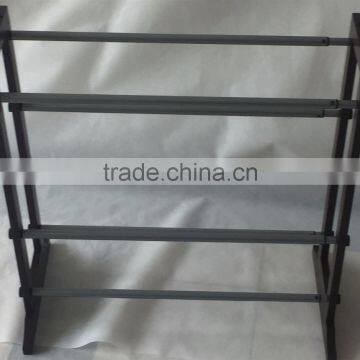 Solid Wood 4 Tier Expandable Length Shoe Rack for 100cm Length Shoes Storage Organizer photo-4