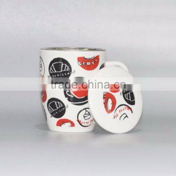 Porcelain Coffee and Tea Mug With Filter and Lid photo-2