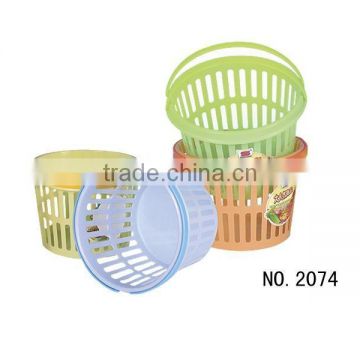 high quality cheap price small plastic wicker basket/plastic gift baskets/plastic hamburger baskets