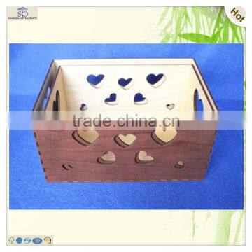 Various Color Painted Laser Engraved Finished Plywood Wooden Crates photo-4