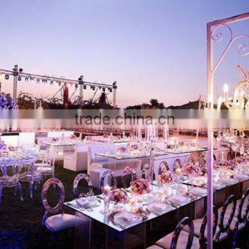 Moveable Mirror Galsss Party Dining Table /wedding Dining Table photo-2