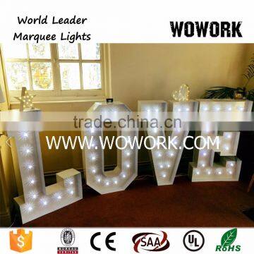 large letter lights for wedding