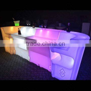PE Material Illuminated Remote Control Led Bar Table for Party photo-3